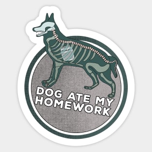 Dog Ate My HomeWork Sticker